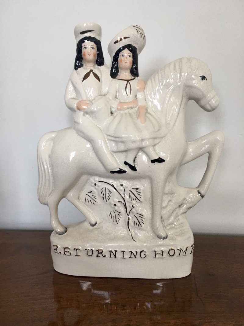 Pair of Antique Staffordshire Flat Back Figures - Image 7